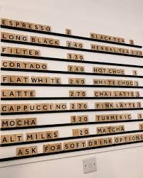 pick up coffee menu